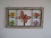 quadro de borboletas ou desenhos variados
