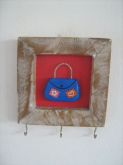 quadro de bolsinha porta chave