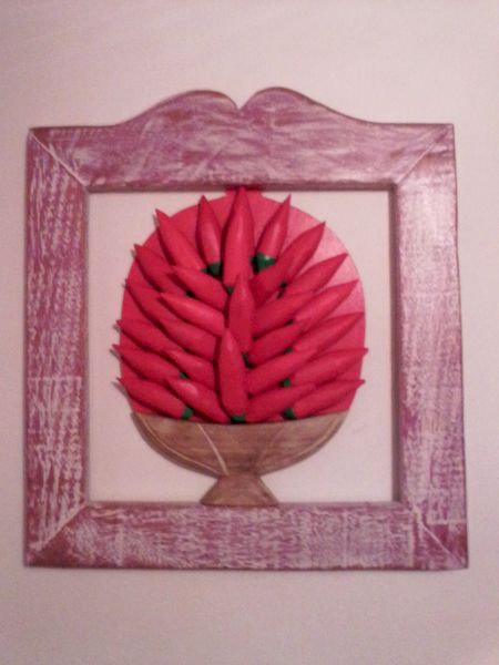 quadro de pimenta vazado
