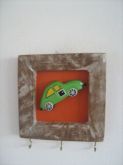 quadro de carrinho porta chave